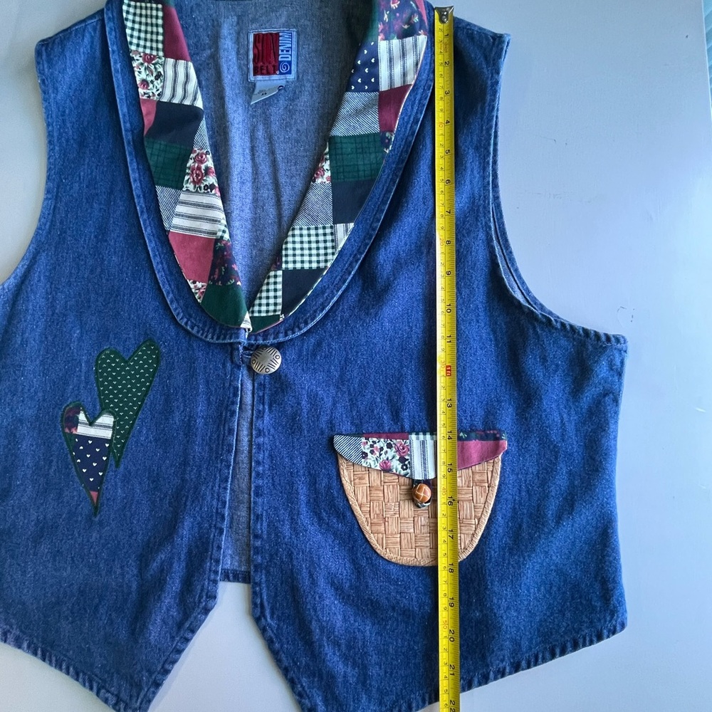 Stone Mountain Blue Denim Patchwork Vest - Women's - Picture 12 of 12